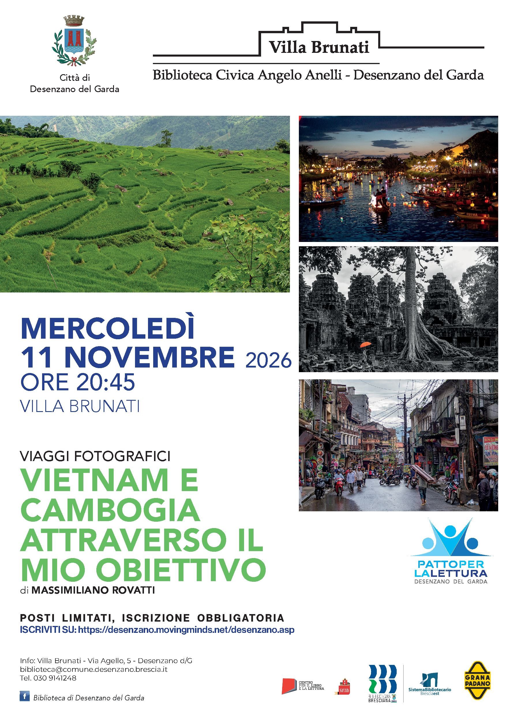 mercoledì 11 novembre, ore 20:45 viaggi fotografici VIETNAM E CAMBOGIA ATTRAVERSO IL MIO OBIETTIVO